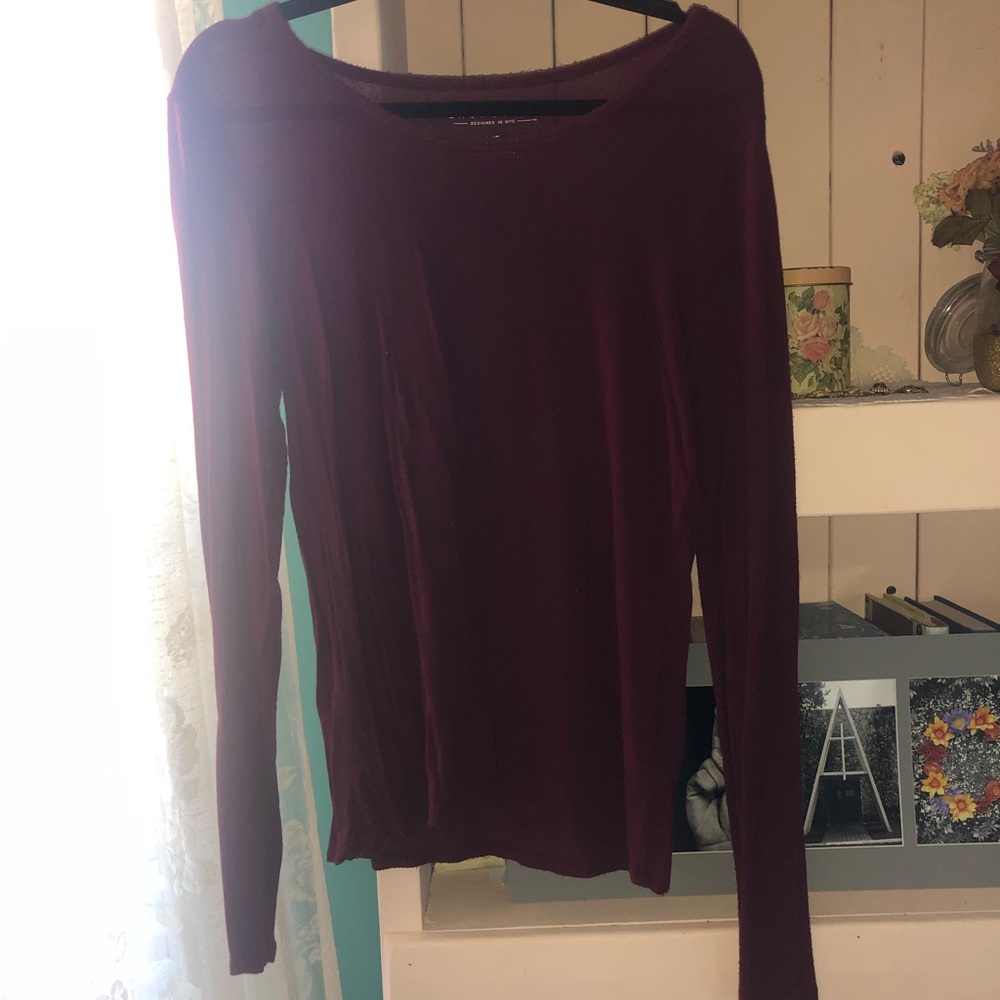 Maroon long sleeve. Aeropostale
